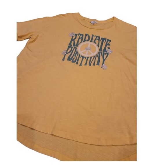 Wildfox Radiate Positivity T Shirt Peace Graphic Tee Top Short Sleeve Cotton XXL - Picture 3 of 14